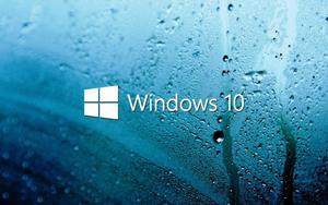 Windows 10 HD Moist Glass windows 10 hd wallpaper