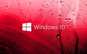 Windows 10 HD Red Glass windows 10 hd wallpaper