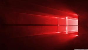 Windows 10 HD Red Light Logo windows 10 hd wallpaper