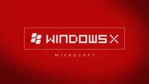 Windows 10 HD Red X windows 10 hd wallpaper