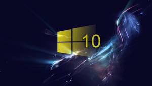 Windows 10 HD Yellow Logo windows 10 hd wallpaper