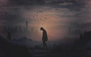 Windows 11 4K Alone In Ruins windows 11 4k wallpaper