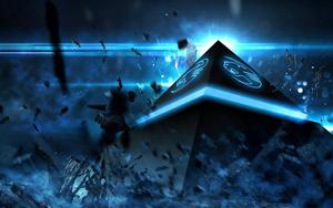 Windows 11 4K Blue Destruction windows 11 4k wallpaper