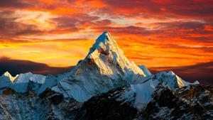Windows 11 4K Glacier Mountain Sunset windows 11 4k wallpaper