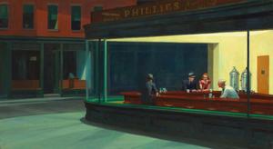 Windows 11 4K Nighthawks Painting windows 11 4k wallpaper