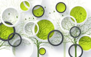 Windows 11 4K Tree Circles windows 11 4k wallpaper
