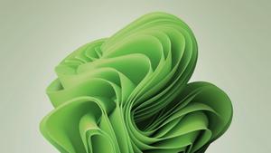 Windows 11 Green Bloom Symbol windows 11 wallpaper