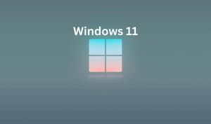 windows 11 logo on a grey background windows 11 wallpaper