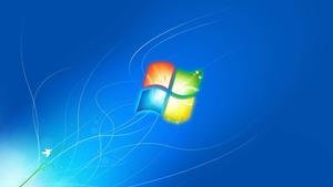Windows 7 Desktop with a Blue Perspective windows 7 wallpaper