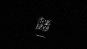 Windows Logo Black Aesthetic Background black aesthetic wallpaper