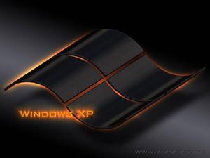windows xp logo on a black background windows xp wallpaper