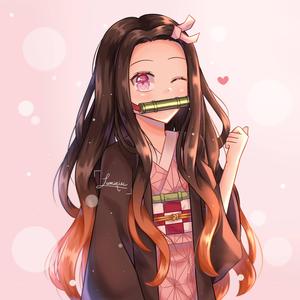 Wink Demon Slayer Nezuko demon slayer nezuko wallpaper