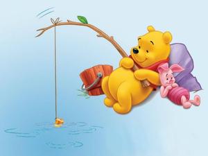 Winnie the Pooh and Piglet Befriends: A Fishing Adventure winnie the pooh wallpaper