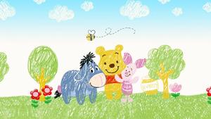 Winnie the Pooh coloring with crayons winnie the pooh wallpaper