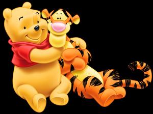 Winnie the Pooh Cuddles With a Little Piglet winnie the pooh wallpaper