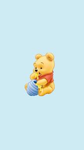 Winnie The Pooh Eating Honey winnie the pooh wallpaper