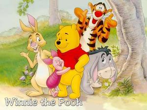 Winnie The Pooh Hugs a Tree winnie the pooh wallpaper