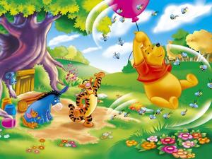 Winnie The Pooh Soars Through The Sky winnie the pooh wallpaper