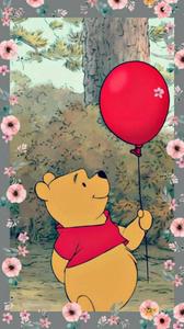 Winnie The Pooh With Balloon winnie the pooh wallpaper