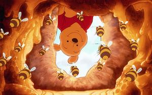 Winnie The Pooh With Bees winnie the pooh wallpaper
