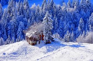 Winter House On Snow winter wallpaper