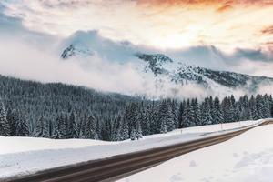 Winter Roadside View winter wallpaper