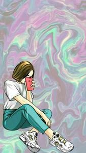 Woman Instagram Profile Cartoon instagram profile wallpaper