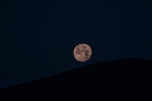 Wonder of the Moon - Admiring the Moon on a Hilltop moon wallpaper