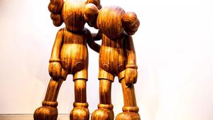 Wooden KAWS Along The Way kaws wallpaper