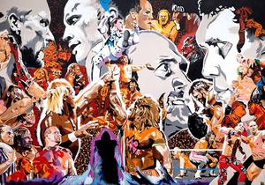 WWE Collage Wallpaper