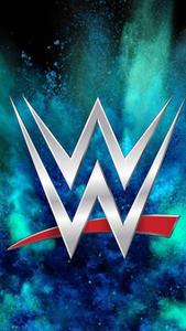 WWE Logo Blue Powder  Wallpaper