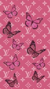 Y2k LV With Butterflies y2k wallpaper