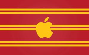 Yellow And Red Apple Logo apple logo wallpaper