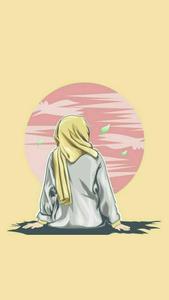 Yellow Hijab Cartoon hijab cartoon wallpaper