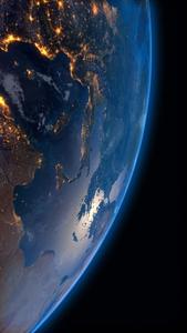 Yellow Lights On Earth Background earth wallpaper