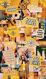 Yellow Mood Aesthetic Collage aesthetic collage wallpaper