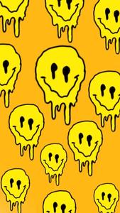Yellow Smiley Cool Drip cool drip wallpaper