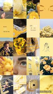 Yellow Things Aesthetic Collage aesthetic collage wallpaper