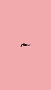 Yikes Text As PFP Aesthetic Background pfp aesthetic wallpaper
