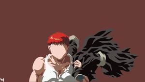 Young Baki Hanma In Maroon baki hanma wallpaper