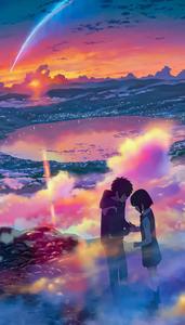 Your Name Anime Aesthetic Sunset anime aesthetic wallpaper