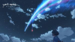 Your Name Mitsuha And Comet Scene your name wallpaper