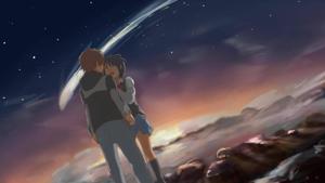 Your Name Mitsuha And Taki Crying your name wallpaper