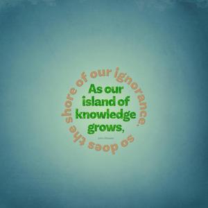 "Your quest for knowledge can take you to the most unexpected places." Wallpaper