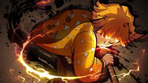 Zenitsu Agatsuma Ascends to Heaven zenitsu wallpaper