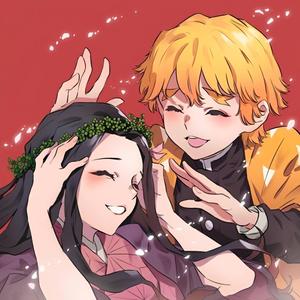 Zenitsu And Nezuko Demon Slayer PFP demon slayer pfp wallpaper