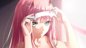 Zero Two Putting Headband Good PFP good pfp wallpaper