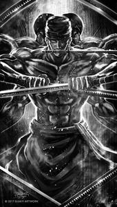 Zoro Asura: A Swordsman That Brings the Light and Dark of Battle zoro wallpaper