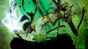 Zoro, the iconic swordsman of One Piece. zoro wallpaper