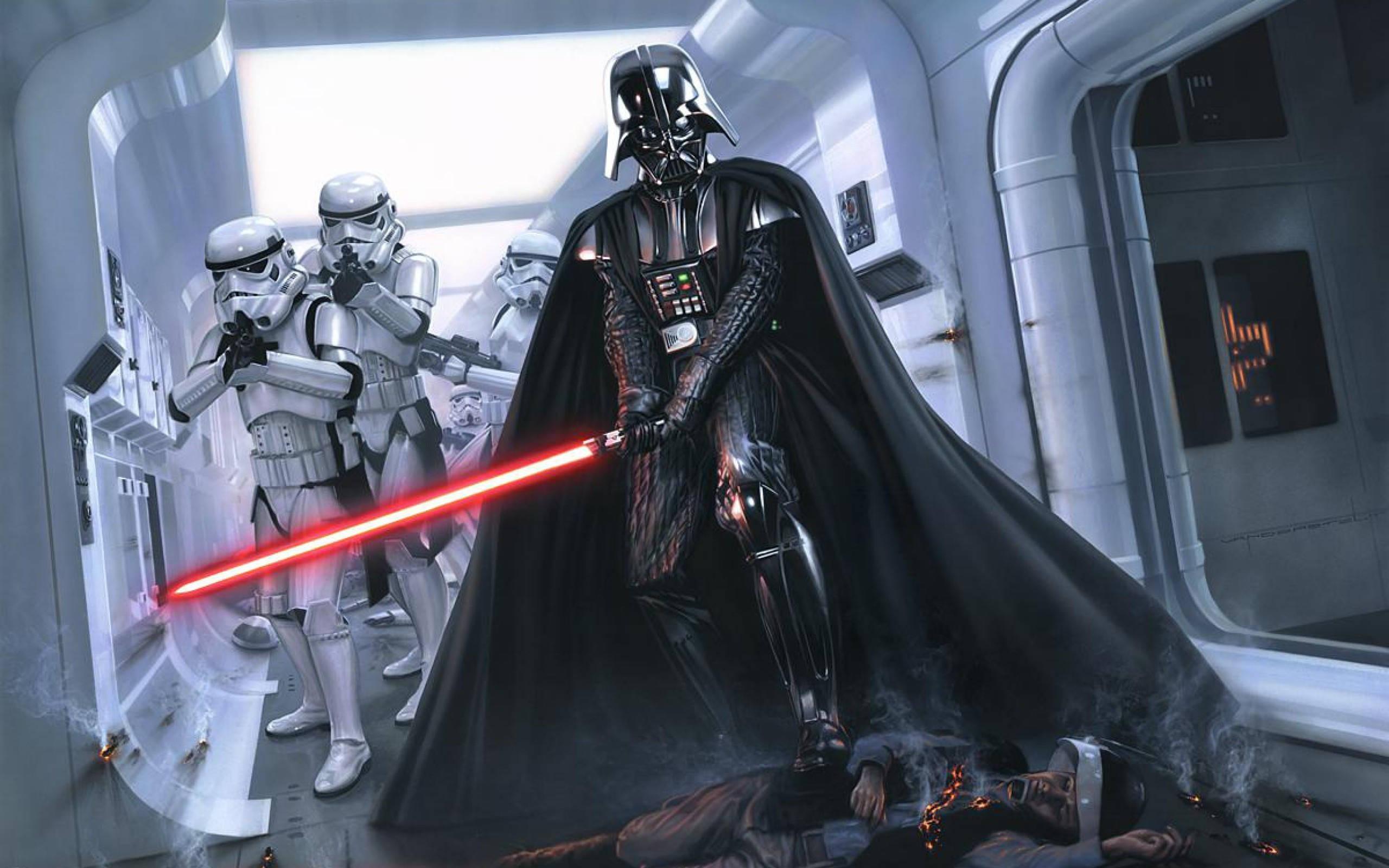 2560x1600 Star Wars Darth Vader And Stormtroopers — 2560x1600 wallpaper